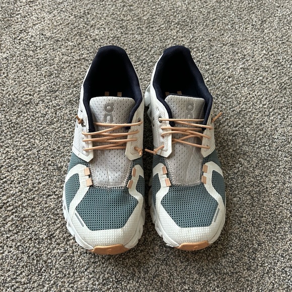 On Running Cloud 5 White and teal Sneakers - Picture 4 of 8